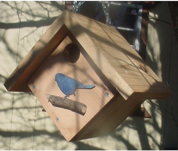 Bird Houses by Mark Cedar Cube Bird House