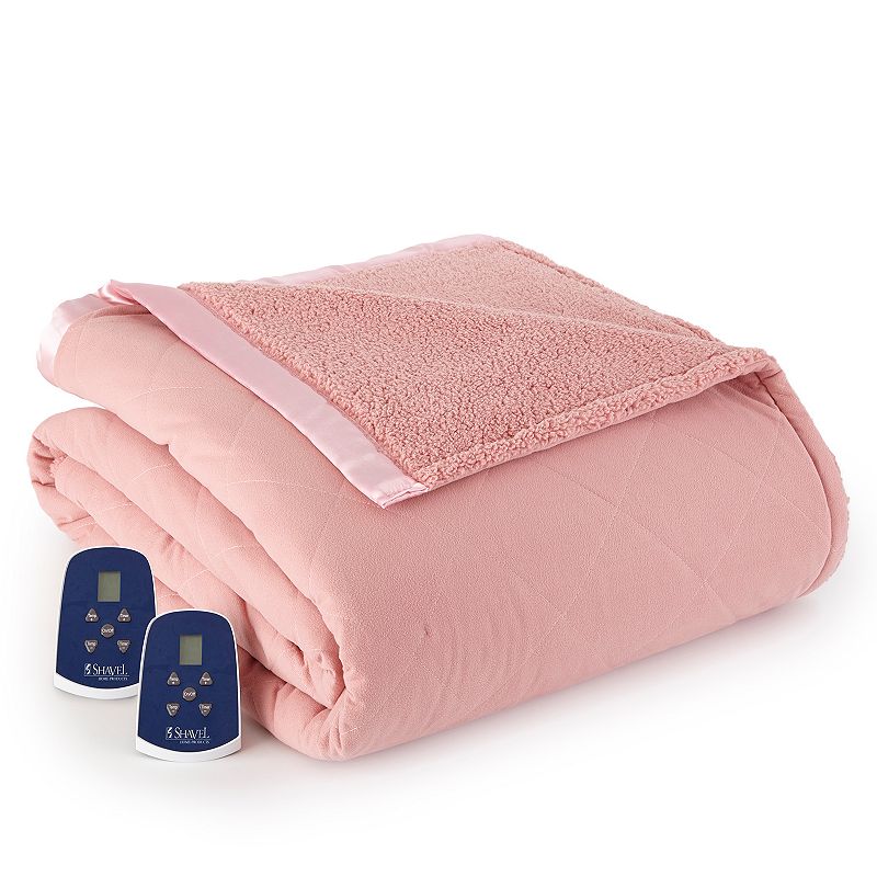 Micro Flannel? to Sherpa Heated Blanket