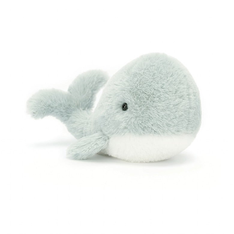 Wavelly Whale Grey - 6 Inch by Jellycat