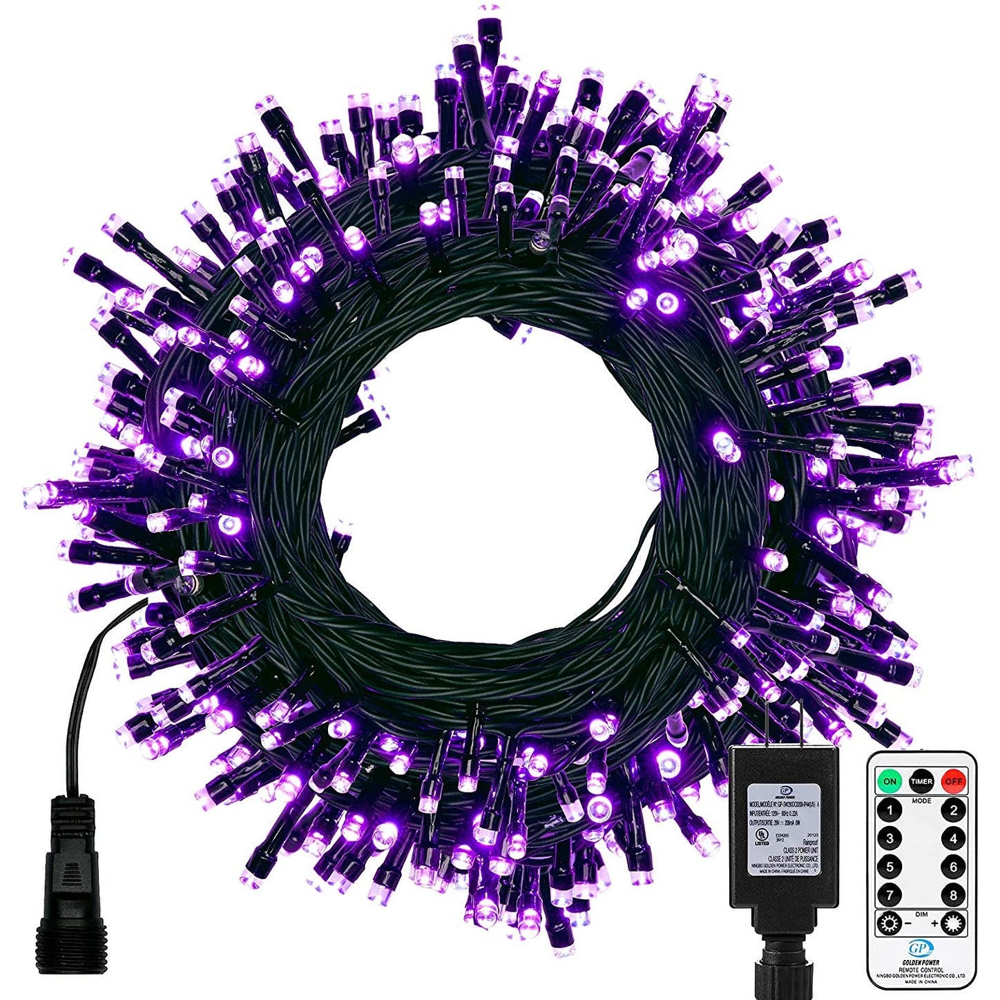 200 LED Halloween Purple String Lights with Remote - Yellow Shopping - The Best Deals on String Lights | 39295018