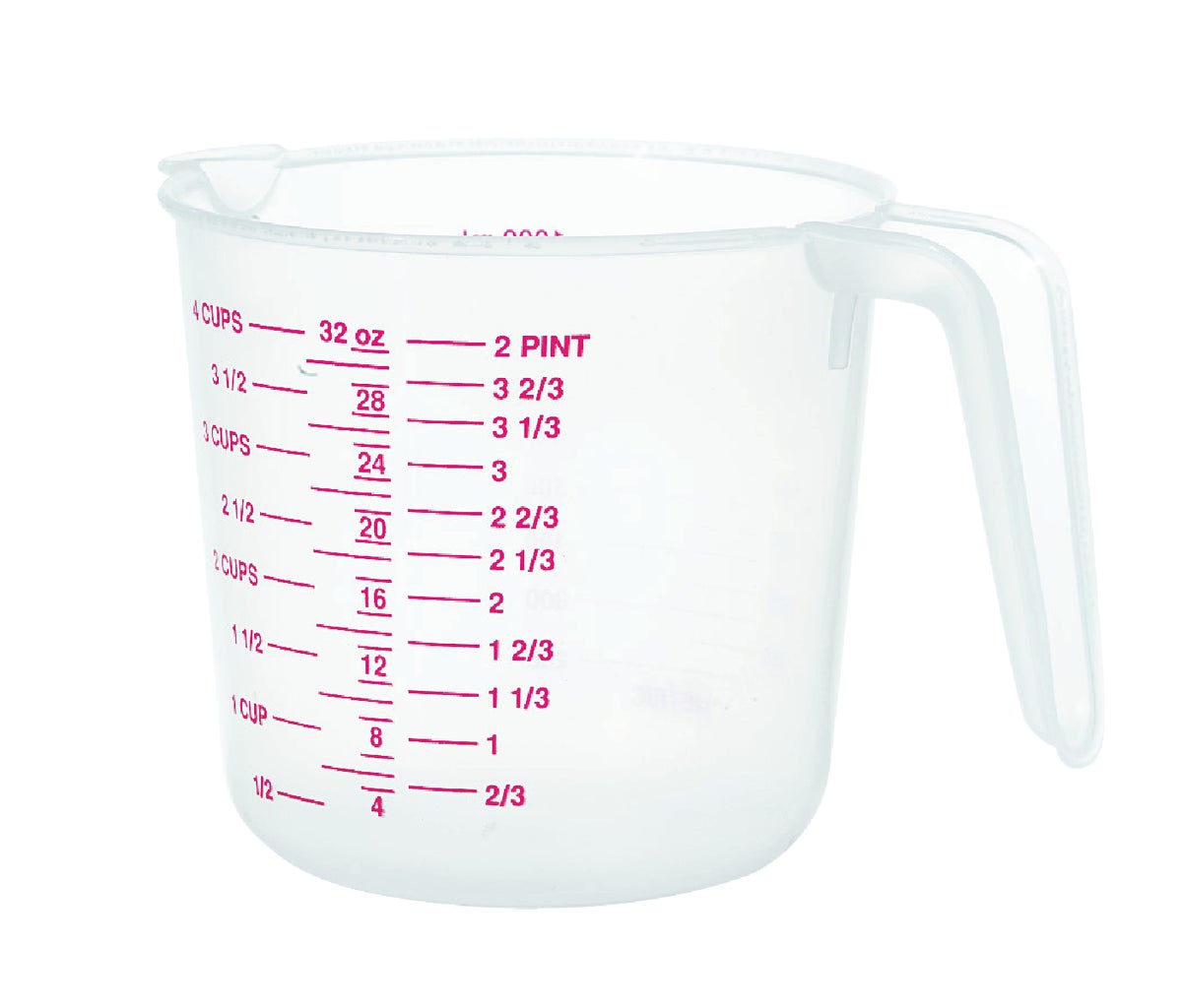 Norpro Plastic Measuring Cup 4 Cup White