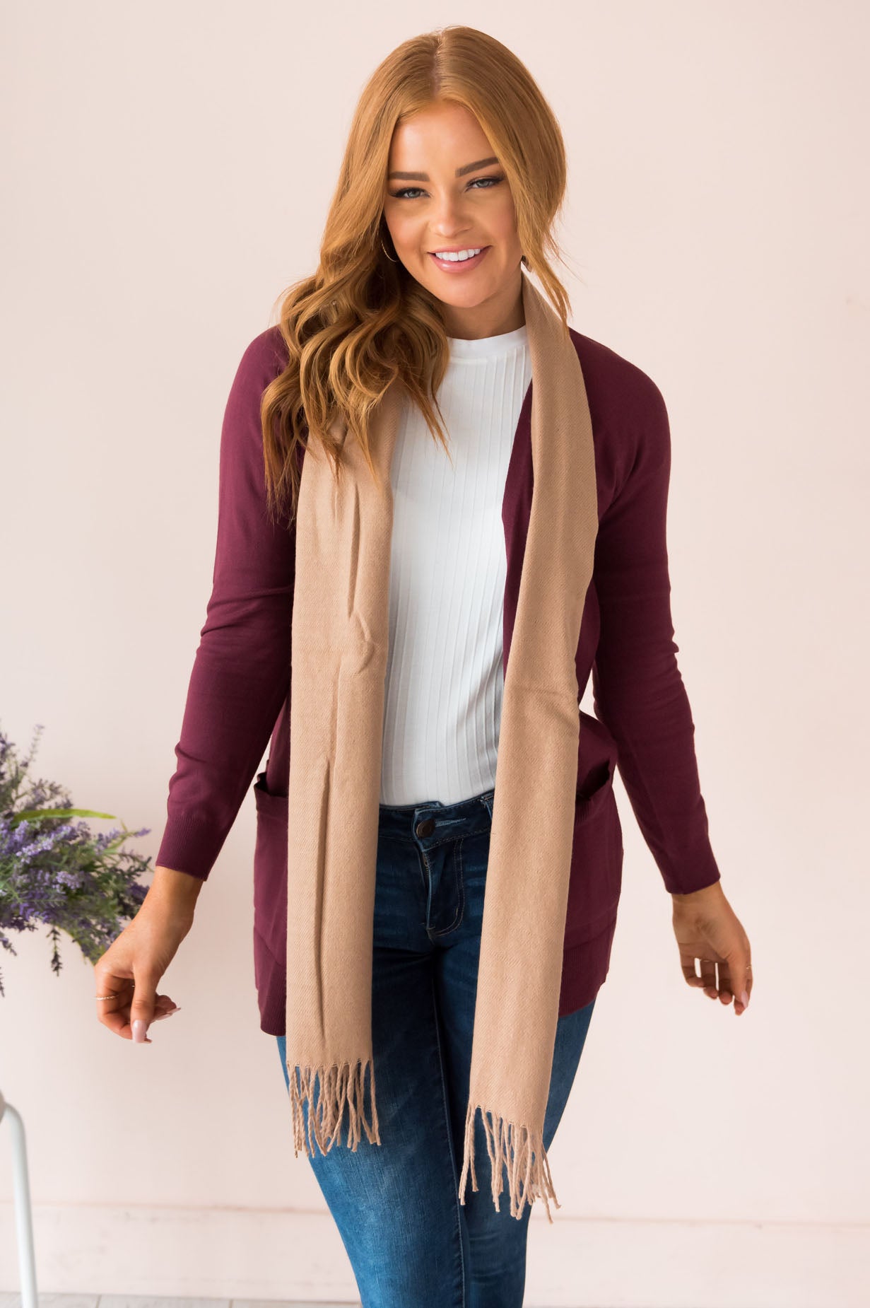 Keep Me Stylish Modest Front Pocket Cardigan