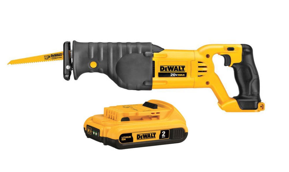 DEWALT 20V Max Li-ion Reciprocating Saw with 2Ah Battery Bundle DCB203-DCS380B from DEWALT