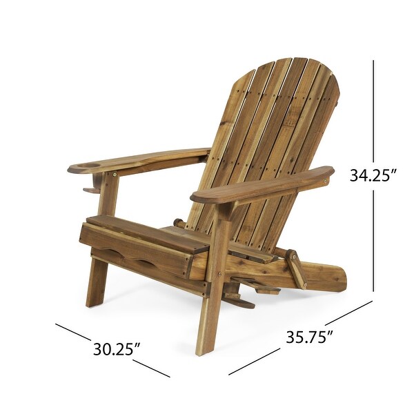 Bellwood Acacia Wood Folding Adirondack Chair by Christopher Knight Home