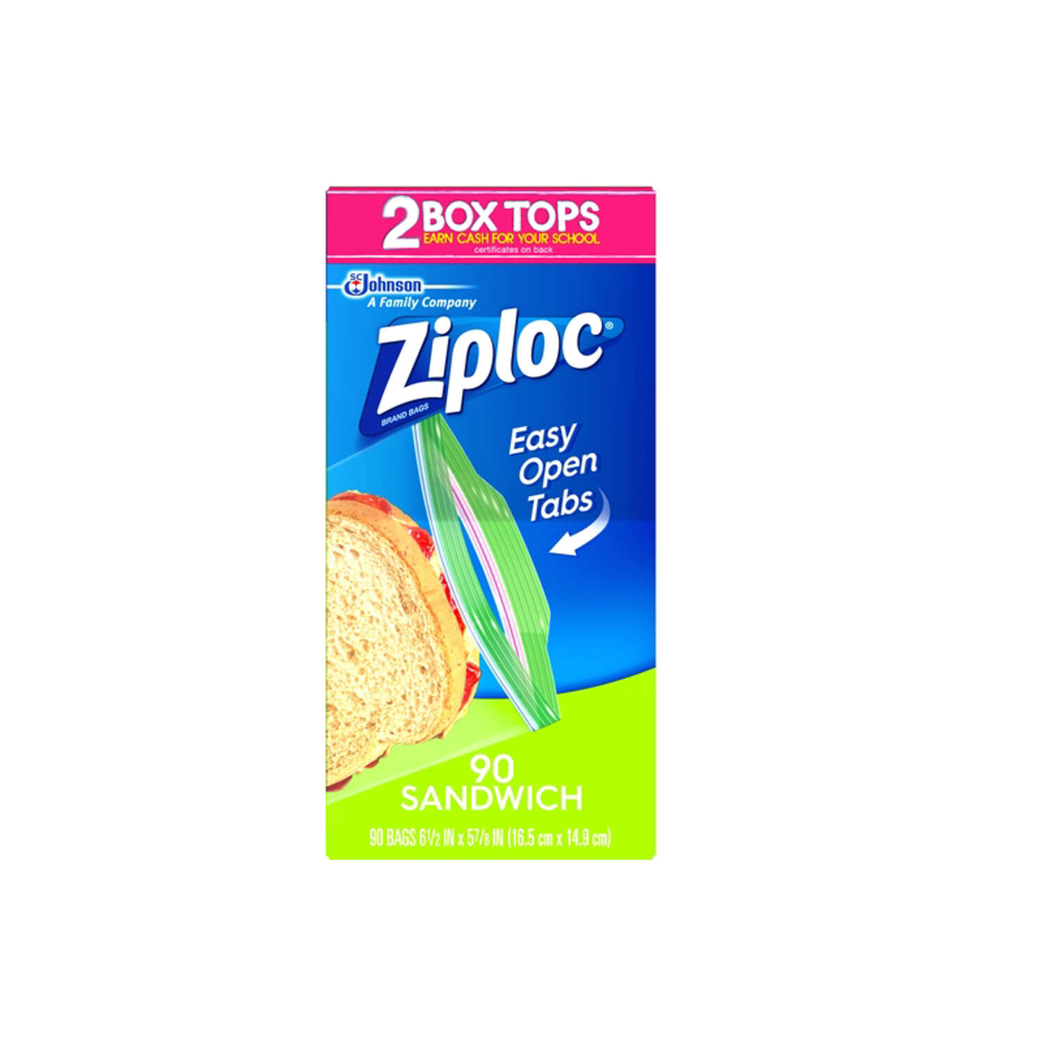 Ziploc Clear Sandwich Bag 90 pk