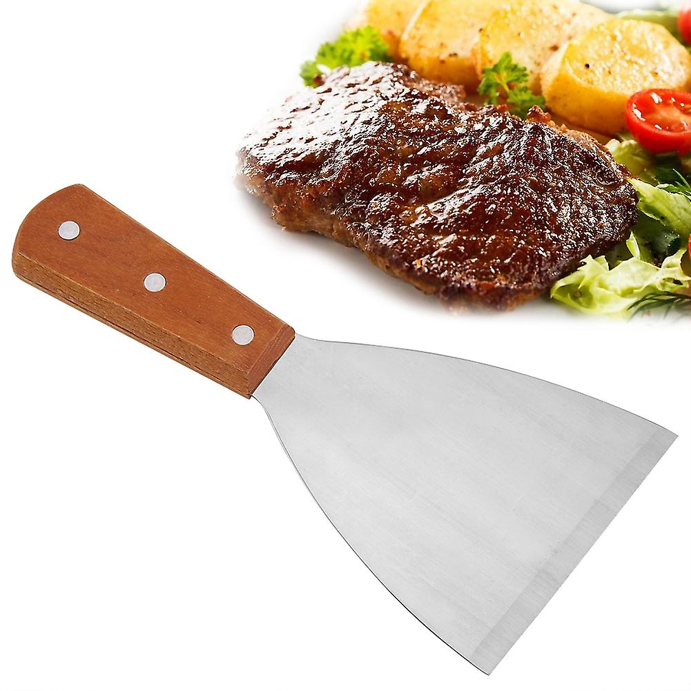 Stainless Steel Non Stick Heat Resistant Bbq Grill Beafsteak Spatula Turner Cooking Tool