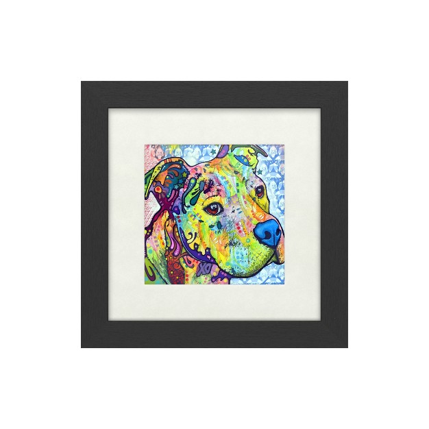 Trademark Fine Art dean Russo x27 thoughtful Pitbull Iii x27 Matted Framed Art