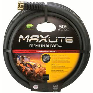 Element MaxLite 34 in. x 50 ft. Heavy-Duty Premium Rubber Plus Water Hose ELSGC34050