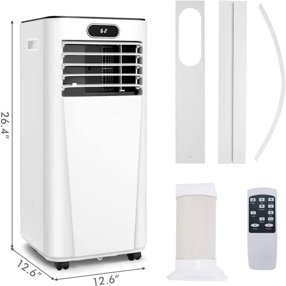 Gymax 10000 BTU 24H Timer Portable Air Conditioner 3-in-1 Air Cooler wFan  Dehumidifier Mode GYMHD0122