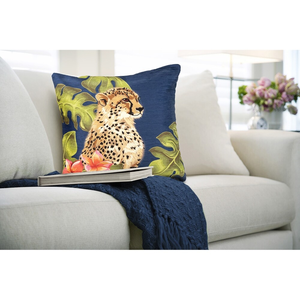 Liora Manne Illusions Cheetahs Indoor/Outdoor Pillow