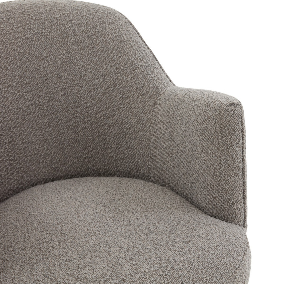 Safavieh Couture Christian Boucle Swivel Accent Chair   Contemporary   Armchairs And Accent Chairs   by Safavieh  Houzz