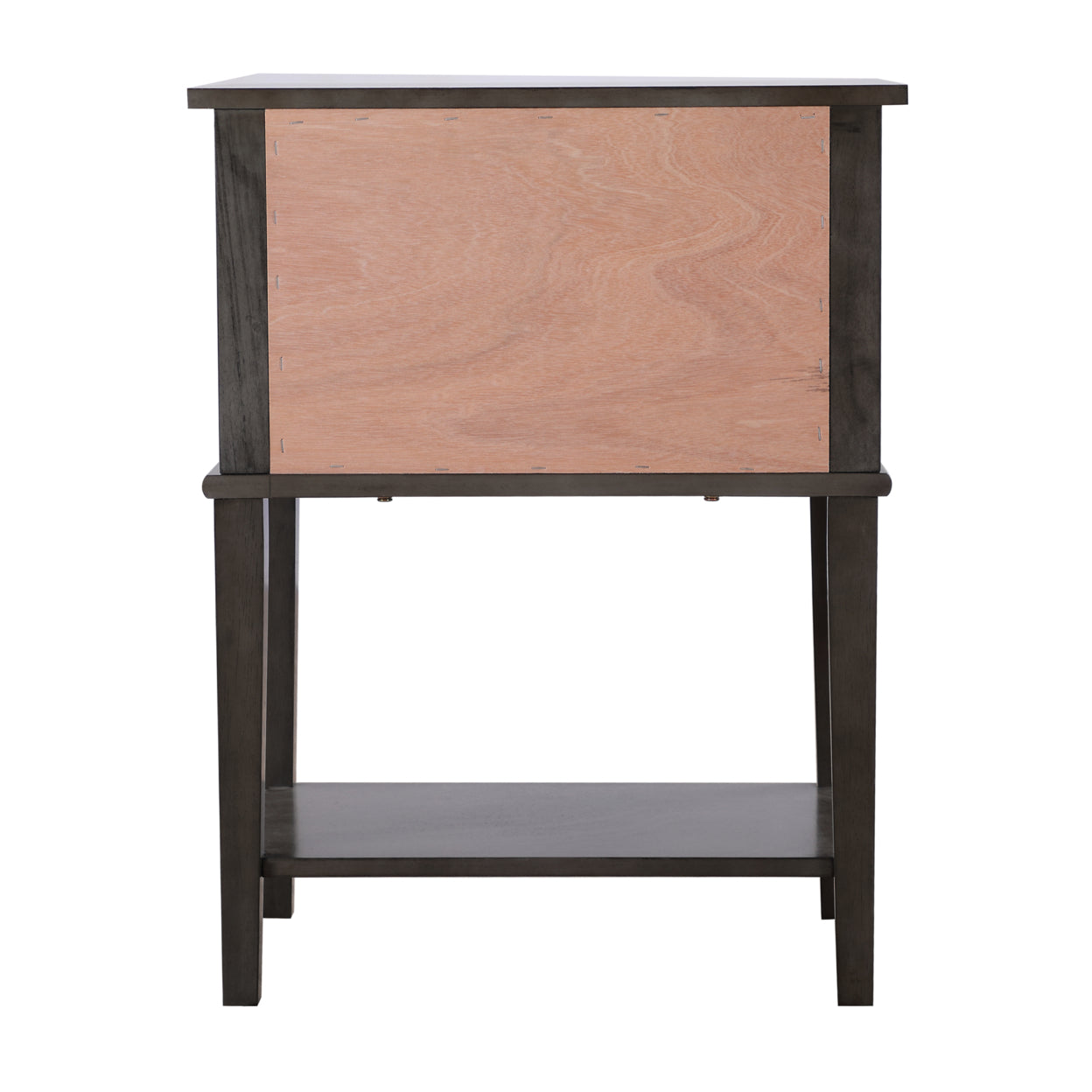 Newton 2-Drawer Gray Nightstand (28