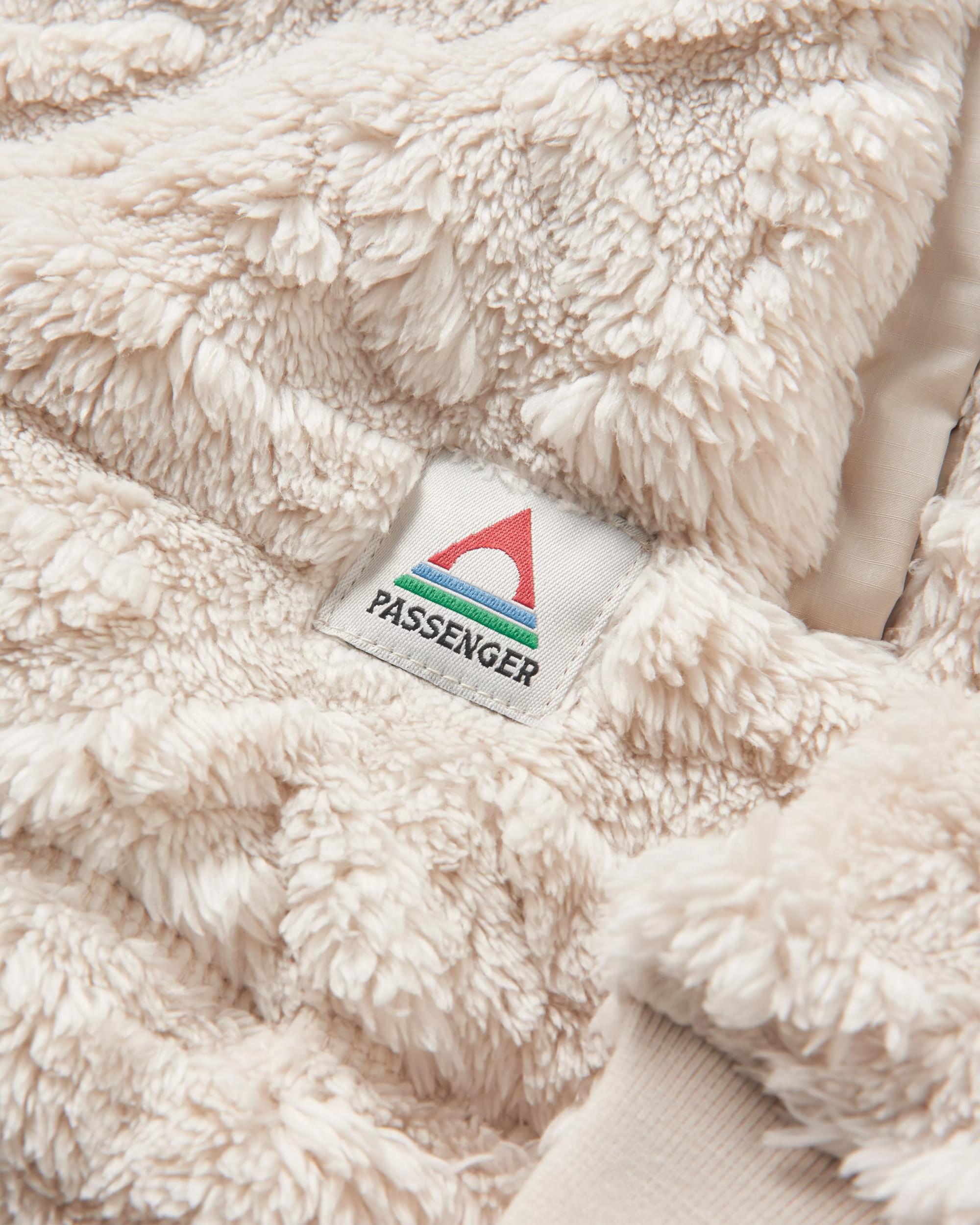 Holistic Sherpa Hooded Fleece - Vintage White