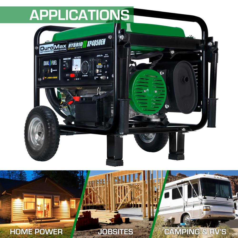 4850-Watt Gasoline/Propane Portable Generator ;