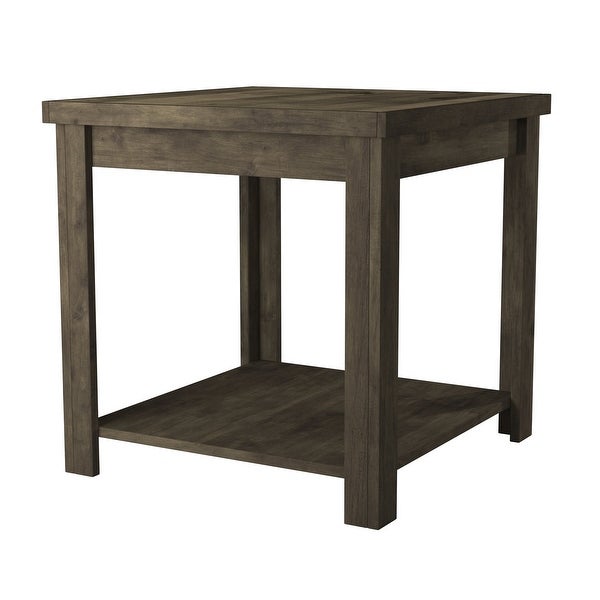 Carbon Loft 24-inch Fully Assembled Brown Side Table