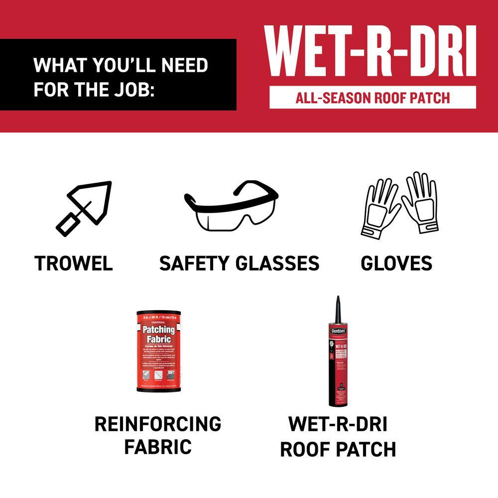 Gardner 10 oz. Wet-R-Dri All-Season Roof Patch (12-Case) 0379-GA