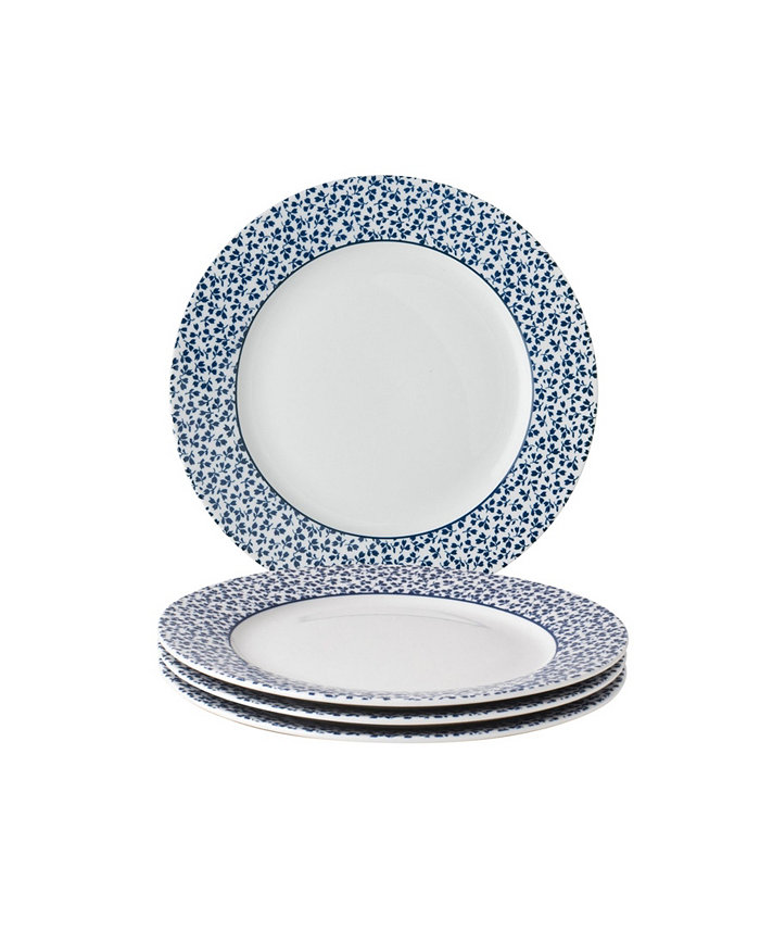 Laura Ashley Blueprint Collectables Floris Plates in Gift Box Set of 4