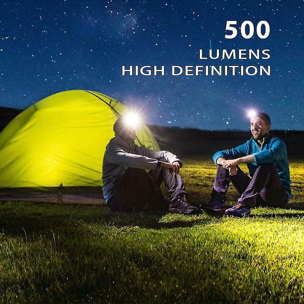 500 Lumens Usb Rechargeable Headlamp，lightweight，super Bright Led Running Headlamp For Runner