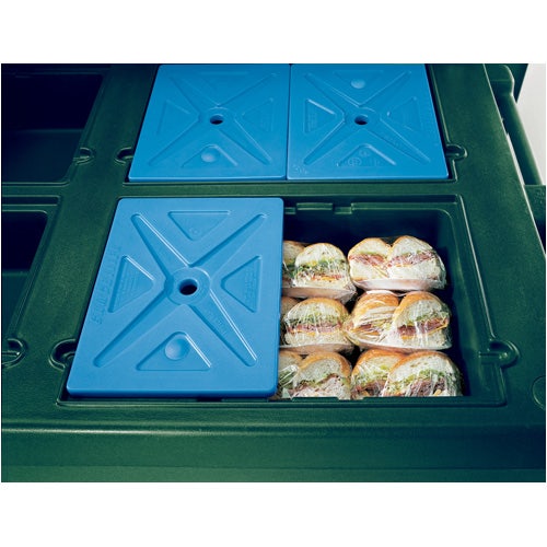 Cambro KVC854519 CamKiosk Cart with Four Pan Wells， Kentucky Green