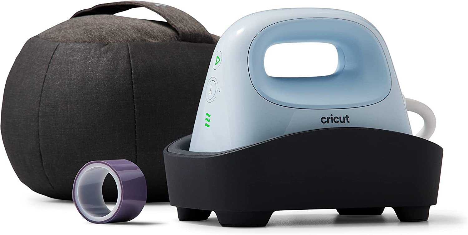 Cricut Hat Press Smart Heat Press Machine for Hats with Built-in Bluetooth， Connects to Cricut Heat App， Curved， Ceramic-Coated Heat Plate， Easy Temperature Control with Safety Base and Auto-Off Feature