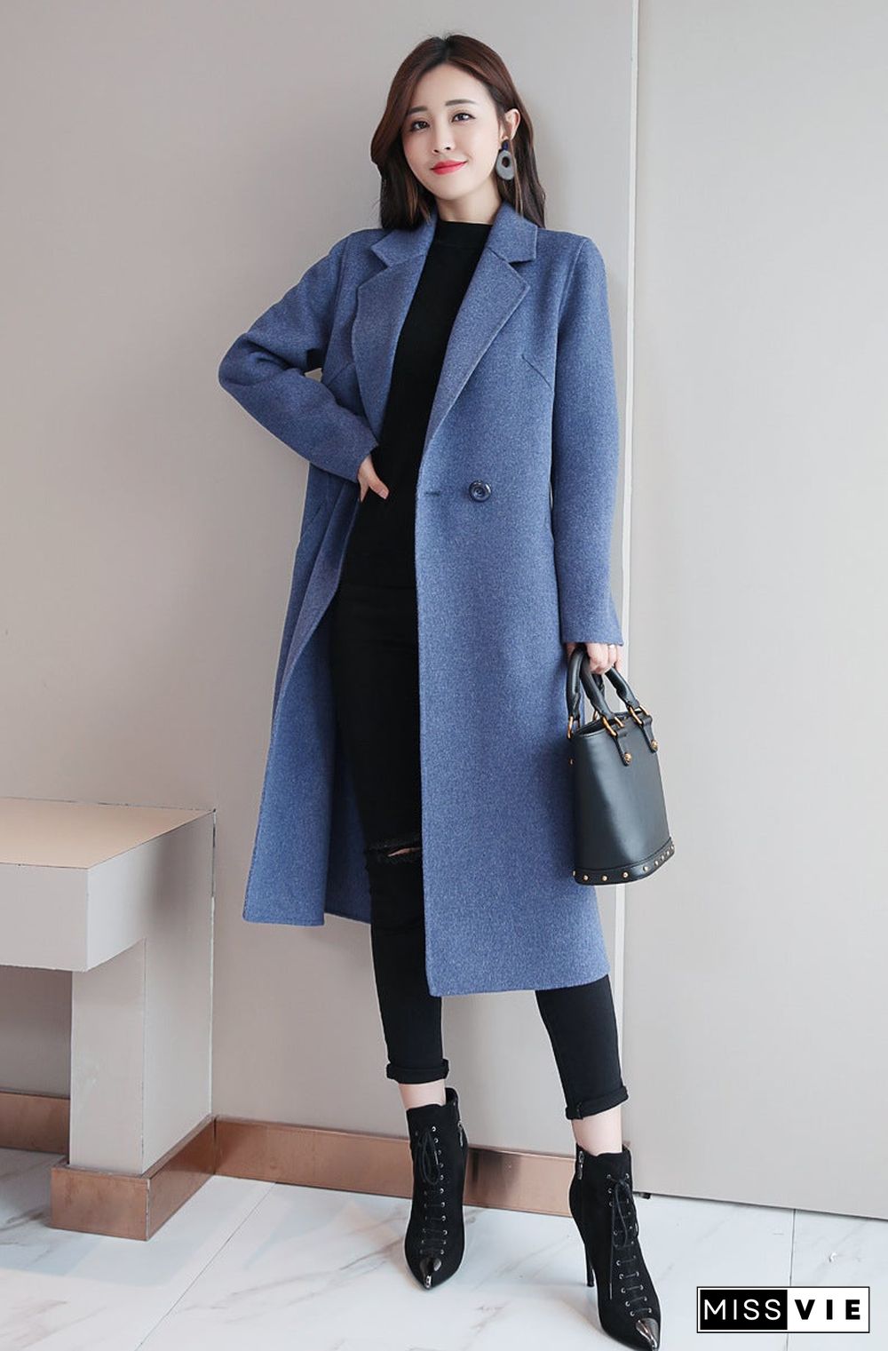 Women's Autumn And Winter New Woolen Coat