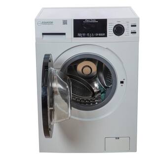 EQUATOR ADVANCED Appliances 1.62 cu.ft. Pet Compact 110V VentedVentless 15 lbs Sani Washer Dryer Combo 1400 RPM in White EZ 4600 W