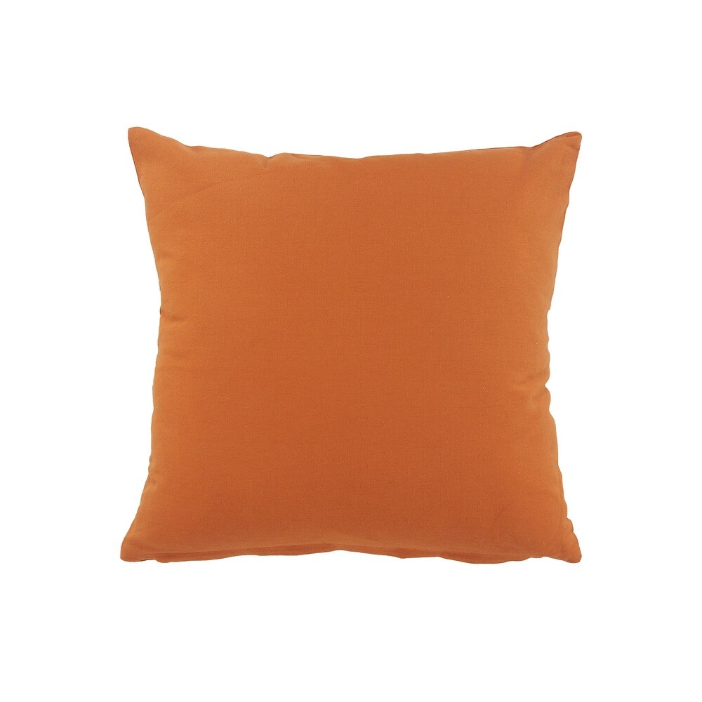 LR Home Minimal Embroidered Amber Throw Pillow