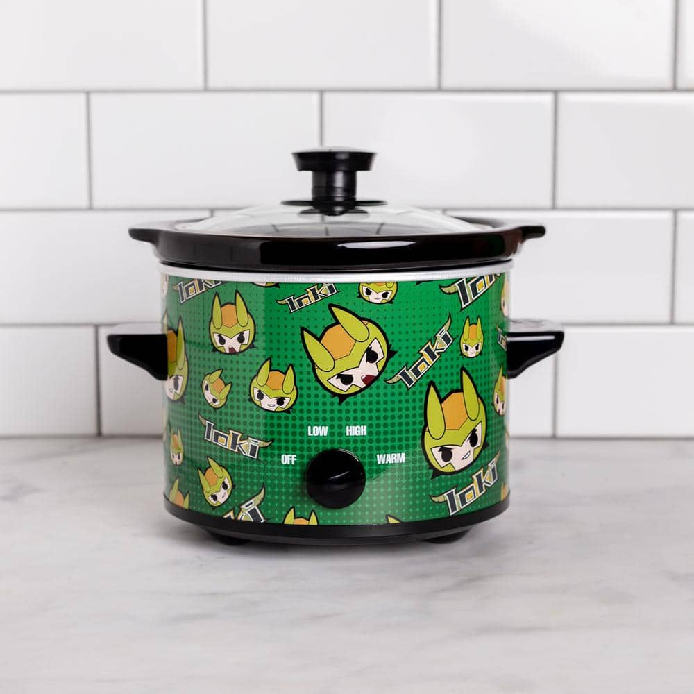 Uncanny Brands 2 Qt. Marvel's Loki Green Slow Cooker SC2-MVC-LK1