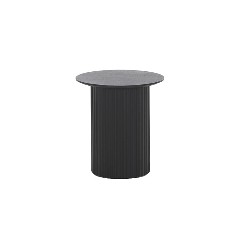 TULLY Round Side Table 45cm - Black