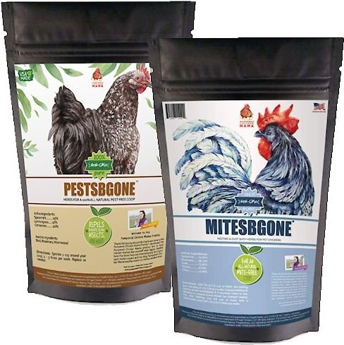 Pampered Chicken Mama PestBGone and MitesBGone Poultry Coop Herbs