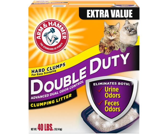 Arm  Hammer Double Duty Clumping Litter 40 lbs (2408)