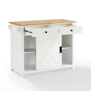 CROSLEY FURNITURE Laurel White Kitchen Island CF3033NA-WH