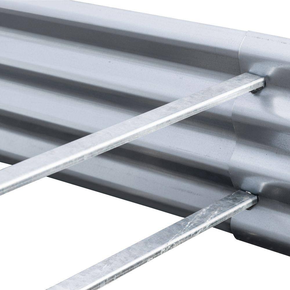 EarthMark Bajo Series 40 in x 76 in. x 10 in. Galvanized Metal Raised Garden Bed Bundle MGB-LB26