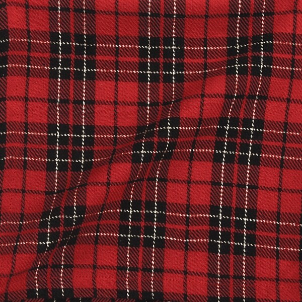 Red Black Plaid Napkin Set of 6