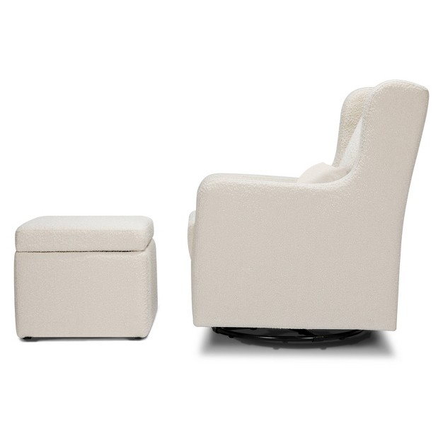 Carter x27 s By Davinci Adrian Swivel Glider With Storage Ottoman