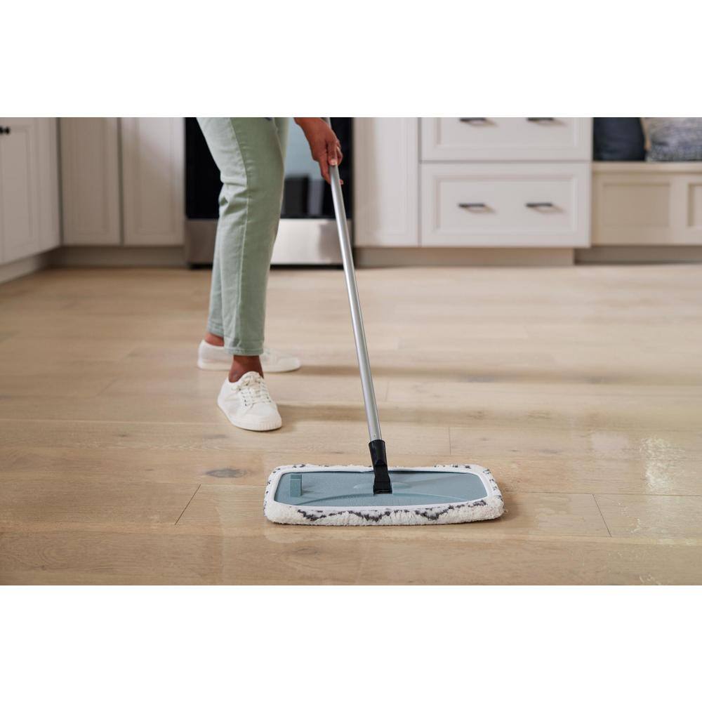 HDX 15 in. Microfiber Hardwood Wet-Dry Flat Mop Refill Pad 7019