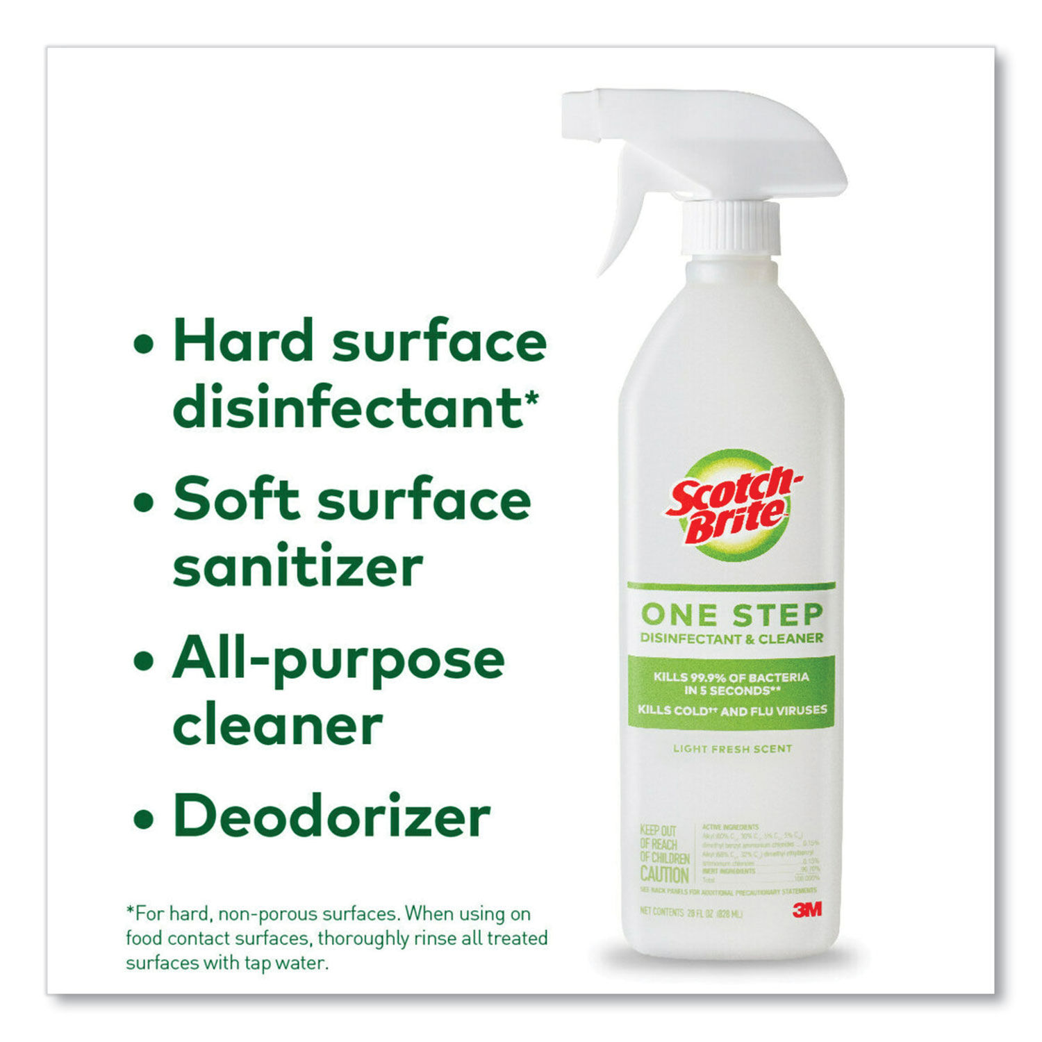 One Step Disinfectant and Cleaner by Scotch-Briteandtrade; MMMSB1STPRTUCT