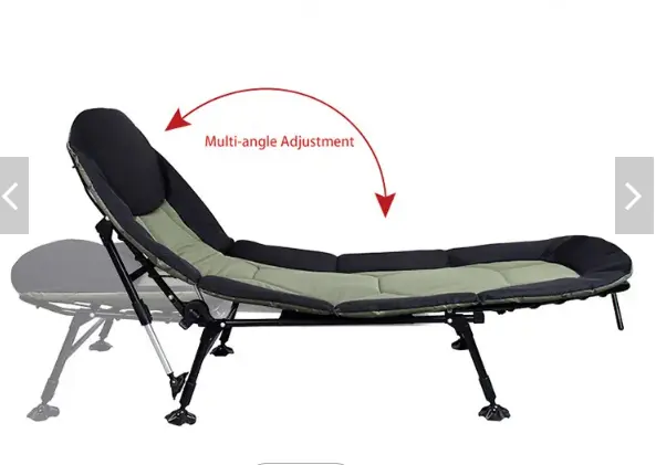 Mydays Outdoor Foldable Portable Oversized 76inch Heavy Duty Adult Sleeping Camp Padded Cot Bed for Camping Fishing Hiking