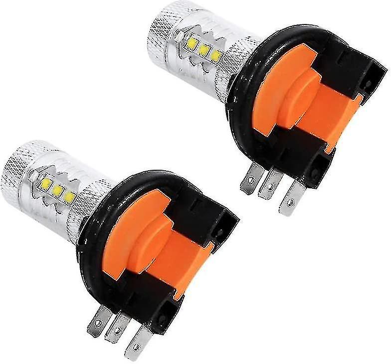 2pcs 80w H15 Led Bulbs White Car Headlight Bulbs Led Daytime Running Lights Bulb Replacement Lamp--