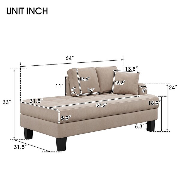 2PCS Chaise Lounge Set for Living room Bedroom