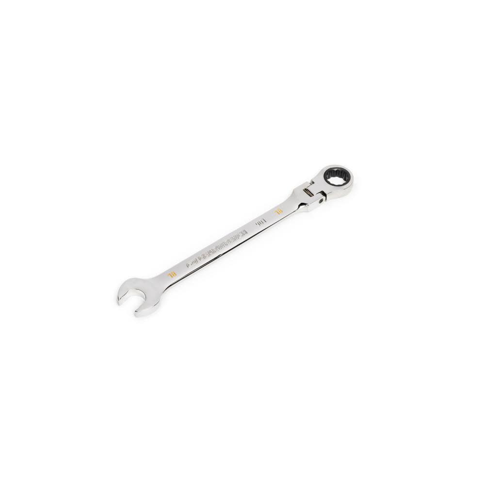 18mm 90T 12 Point Flex Head Ratcheting Combination Wrench