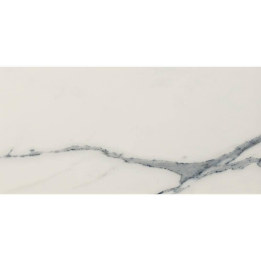 MSI Carrara Azul 12 in. x 24 in. Polished Porcelain Floor and Wall Tile (16 sq. ft.Case) NCARAZU1224-NC