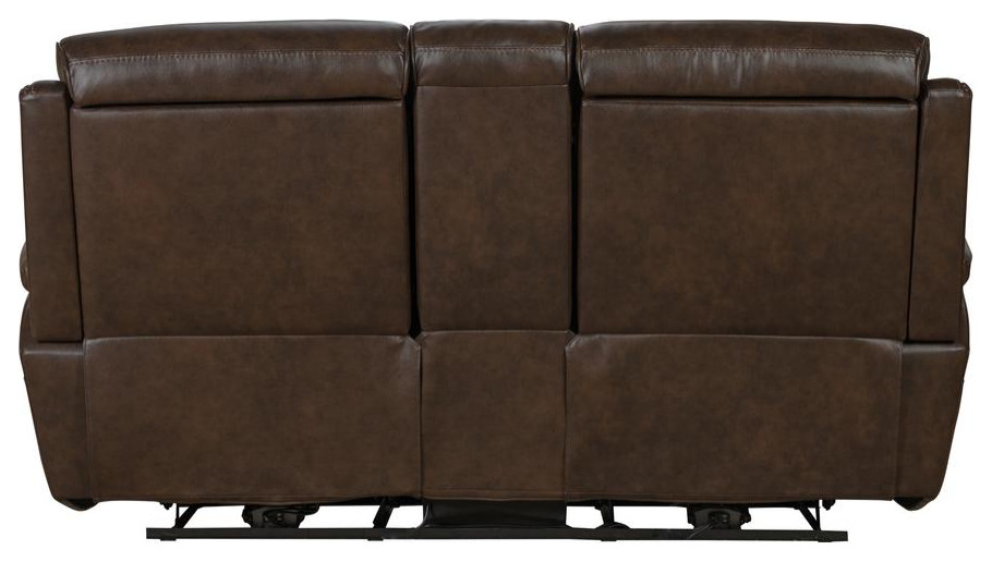 24PHL 3703 Sandover Power Reclining Console Loveseat  Chocolate   Contemporary   Sofas   by BisonOffice  Houzz