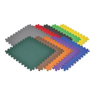 Norsk Rainbow 24 in. x 24 in. EVA Foam Non-Toxic Solid Color Interlocking Tiles (240 sq. ft. - 60 tiles) 241647_10