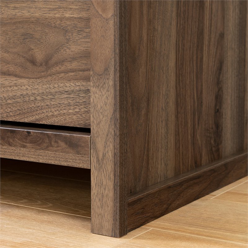 Pemberly Row 6 Drawer Double Dresser in Natural Walnut