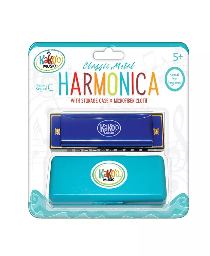 KaKoo Music Classic Blue Metal Harmonica