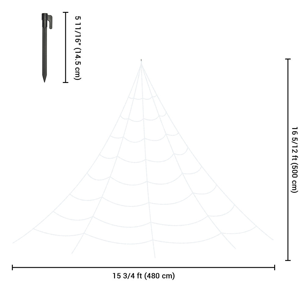 Yescom Halloween Spider Web Giant Fake Cobwebs 16x16 Ft White