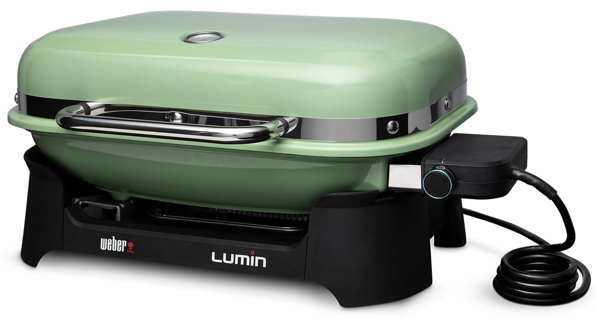 Weber Lumin Seafoam Green Electric Grill