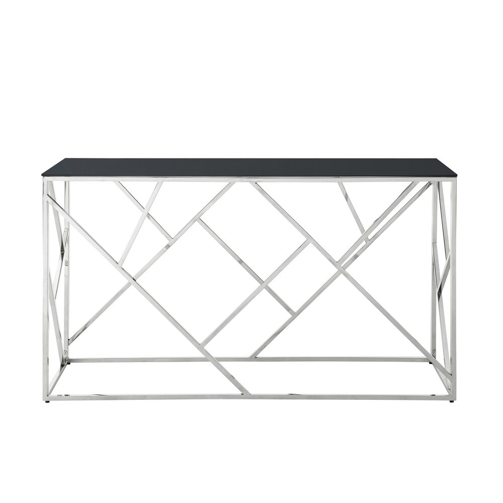 Modern Glass Console Table  55\