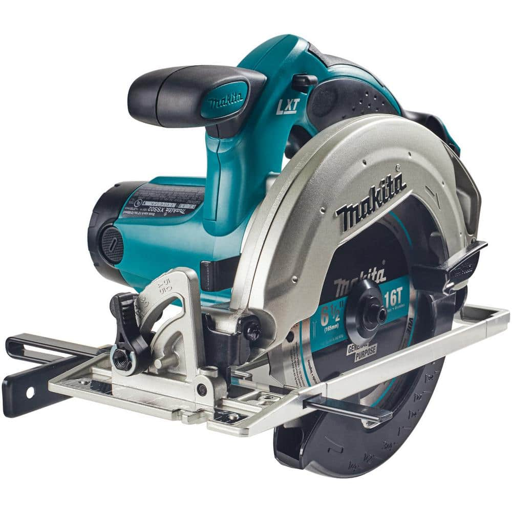 Makita 18V LXT Lithium-Ion Cordless 6-1/2 in. Lightweight Circular Saw and General Purpose Blade (Tool-Only) XSS02Z